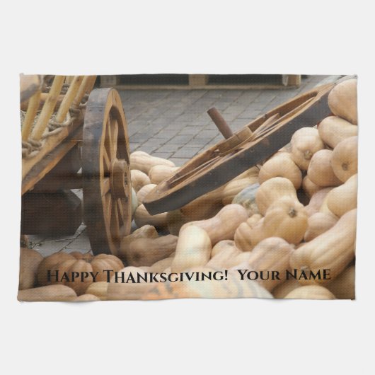 カボチャとホイール キッチンタオル (横)