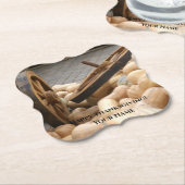 カボチャとホイール ペーパーコースター (アングル)