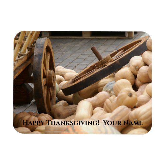 カボチャとホイール マグネット (横)