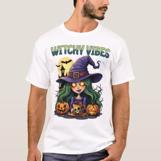 カボチャとポーションのウィッチーな雰囲気 Tシャツ