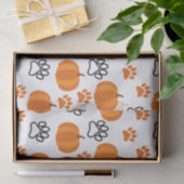 カボチャとポーズハロウィンホワイト 薄葉紙 (ギフト)