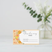 カボチャとユリ – いくつのキスを推測 エンクロージャーカード (スタンド正面)