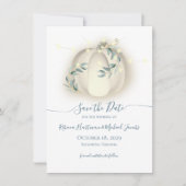 カボチャとライツボタニカルつる植物保存日 招待状 (正面)