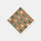 カボチャとライト スタンダードカクテルナプキン (角)