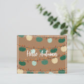 カボチャとライト ポストカード (スタンド正面)