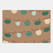 カボチャとライト ラッピングペーパーシート (正面)
