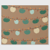 カボチャとライト ラッピングペーパー (フラット)