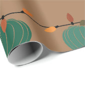 カボチャとライト ラッピングペーパー (ロールコーナー)