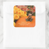 カボチャとラムの封筒用シール スクエアシール (バッグ)