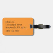 カボチャとラム秋の収穫写真 ラゲッジタグ (裏面横)