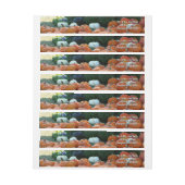 カボチャとラム秋の収穫写真 ラップアラウンドラベル (シート)