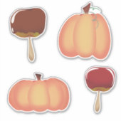 カボチャとリンゴ シール (正面)