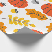 カボチャと失敗のハロウィーンパターン ラッピングペーパー (角)