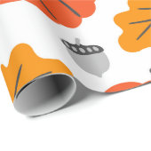 カボチャと失敗のハロウィーンパターン ラッピングペーパー (ロールコーナー)