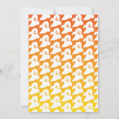 カボチャと幽霊たちがハローウィンパーティに加わる 招待状 (裏面)