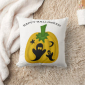 カボチャと幽霊 クッション (ブランケット)