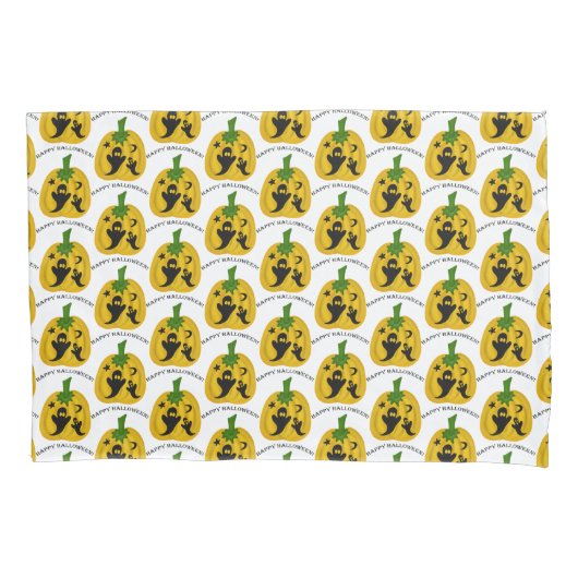 カボチャと幽霊 枕カバー (正面)