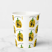 カボチャと幽霊 紙コップ (左)