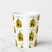 カボチャと幽霊 紙コップ (右)