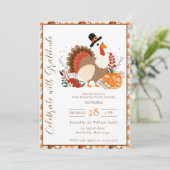 カボチャと感謝祭の七面鳥，秋 招待状 (スタンド正面)