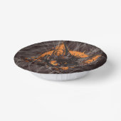 カボチャと月のハロウィーンブラックキャット ペーパーボウル (傾斜あり)