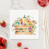 カボチャと果実収穫紙ナプキン スタンダードランチョンナプキン (インサイチュ)