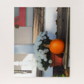 カボチャと白いマム – Martha's Vineヤード ジグソーパズル (縦)