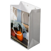 カボチャと白のミーム – Martha's Vineyard Medium ミディアムペーパーバッグ (正面アングル)