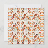 カボチャと秋の感謝祭のトルコ離れ セーブザデート (裏面)