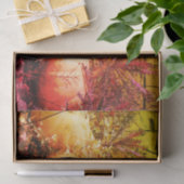 カボチャと秋植物のヴィンテージデコパージュ 薄葉紙 (ギフト)