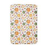 カボチャと紅葉のパターンを収穫 バスマット (正面縦)