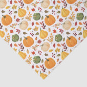 カボチャと紅葉のパターンを収穫 薄葉紙 (詳細)