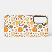 カボチャと紅葉のパターンを収穫 SAMSUNG GALAXYケース (裏面横)