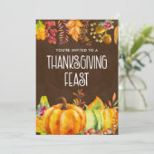 カボチャと紅葉感謝祭 招待状 (スタンド正面)