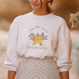 カボチャと紅葉 スウェットシャツ