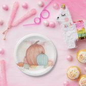 カボチャと紅葉 ペーパープレート (パーティー)