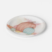 カボチャと紅葉 ペーパープレート (アングル)