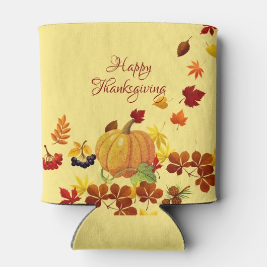 カボチャと紅葉 缶クーラー (裏面)