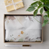 カボチャと花模様1デコページ紙 薄葉紙 (ギフト)