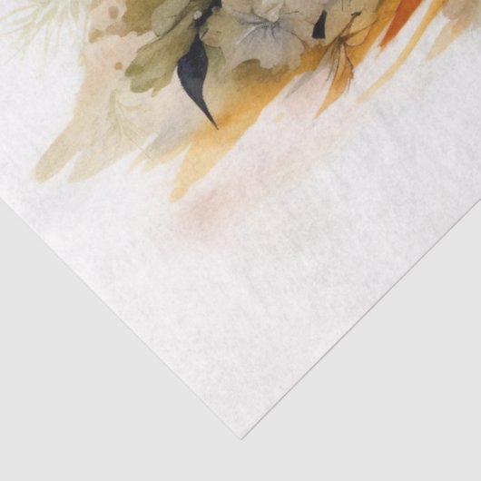 カボチャと花模様6デクページ紙 薄葉紙 (詳細)