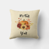 カボチャと花 – 秋素朴の農家 クッション (裏面)