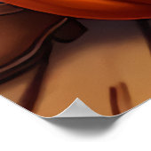 カボチャと若い女性 | AIアートポスター ポスター (角)