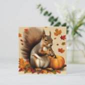 カボチャと落下する葉リス カード (スタンド正面)