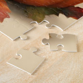 カボチャと落下する葉リス ジグソーパズル (側面)