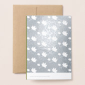 カボチャと落下する葉感謝祭ラグジュアリー 箔カード (裏面封筒付き)