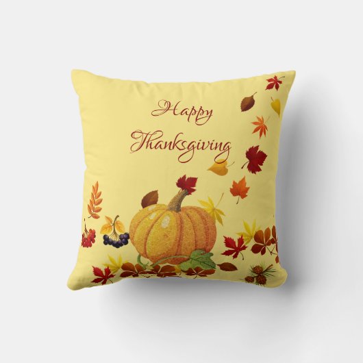 カボチャと葉 クッション (裏面)