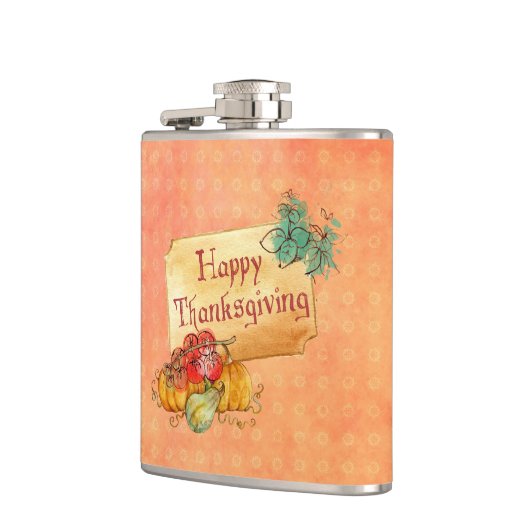 カボチャと葉 フラスク (左)