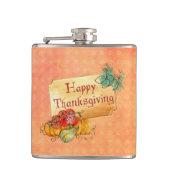 カボチャと葉 フラスク (正面)