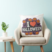 カボチャと赤いハート装飾用クッション:居心地の良い新モデル クッション (椅子)