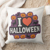 カボチャと赤いハート装飾用クッション:居心地の良い新モデル クッション (ブランケット)